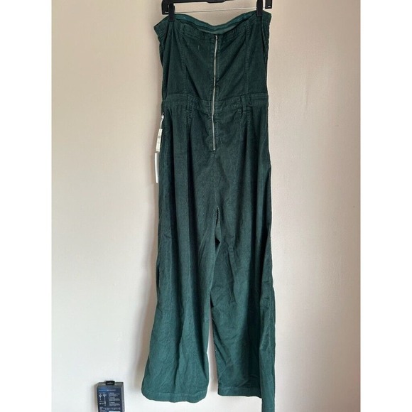 NWT Anthropologie Pilcro Skipper Corduroy Crop Wide-Leg Jumpsuit Sz 16 - Picture 5 of 13